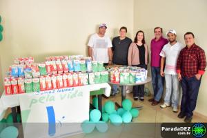 Alunos da Fipar faz campanha de leite para o Hospital Psiquiátrico