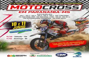 Paranaíba terá a 4ª Etapa do Campeonato Sul-Mato-Grossense de Motocross neste final de semana
